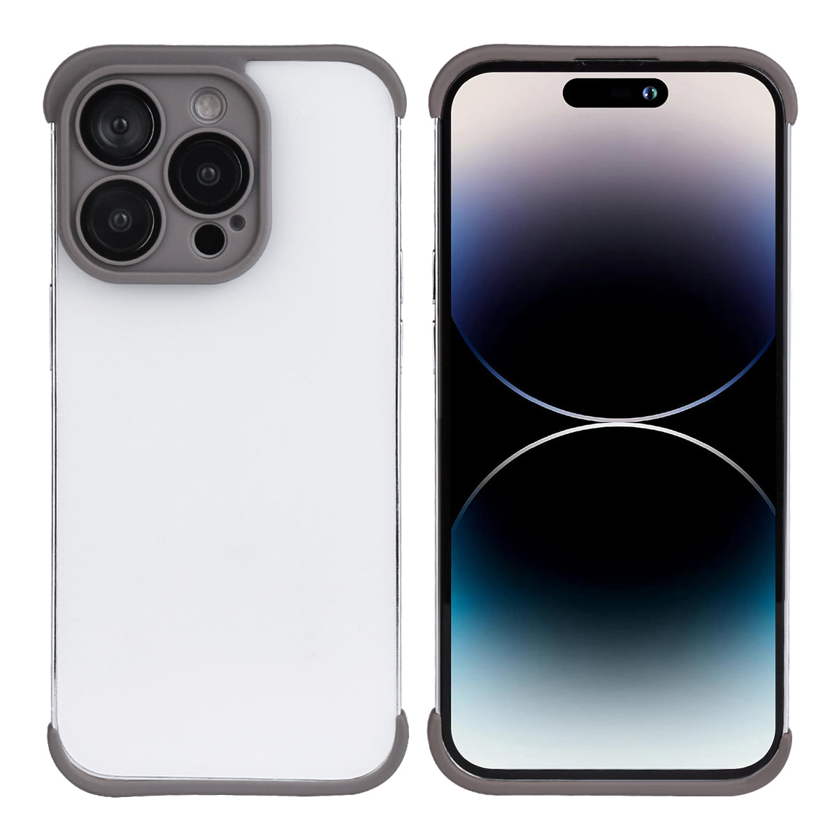 Custodia Adesiva Iphone 14 Pro - Grigio Scuro