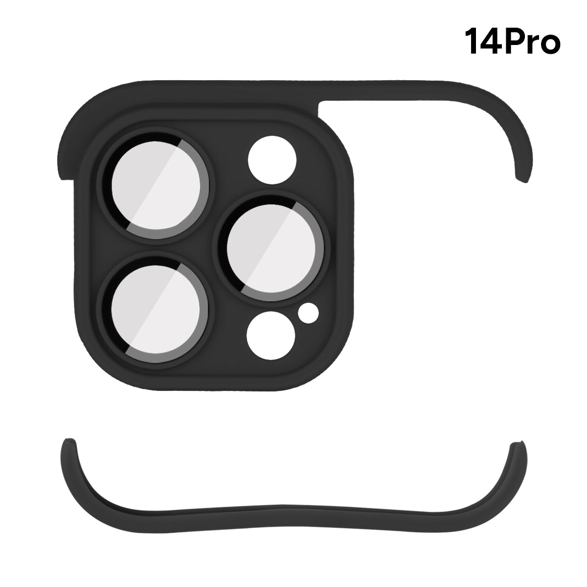 Custodia Adesiva Iphone 14 Pro - Nero