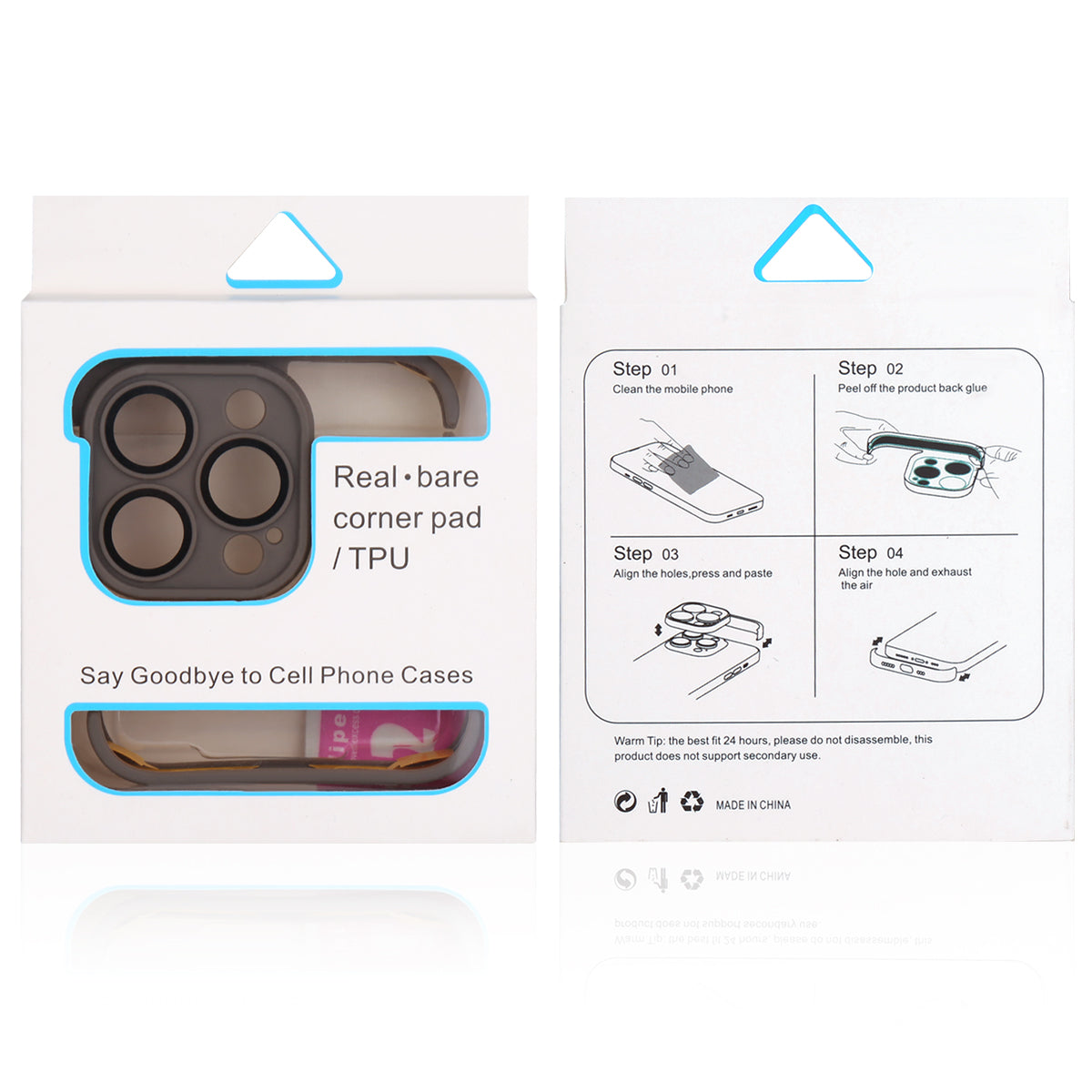 Custodia Adesiva Iphone 15 Pro - Grigio Scuro