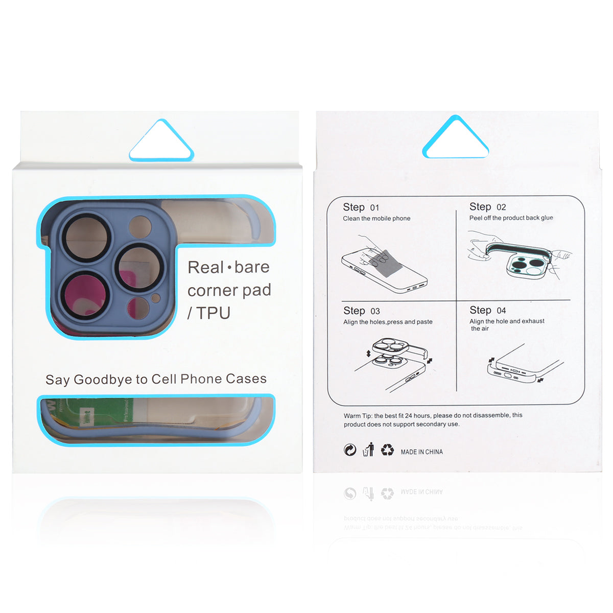 Custodia Adesiva Iphone 15 Pro - Blu