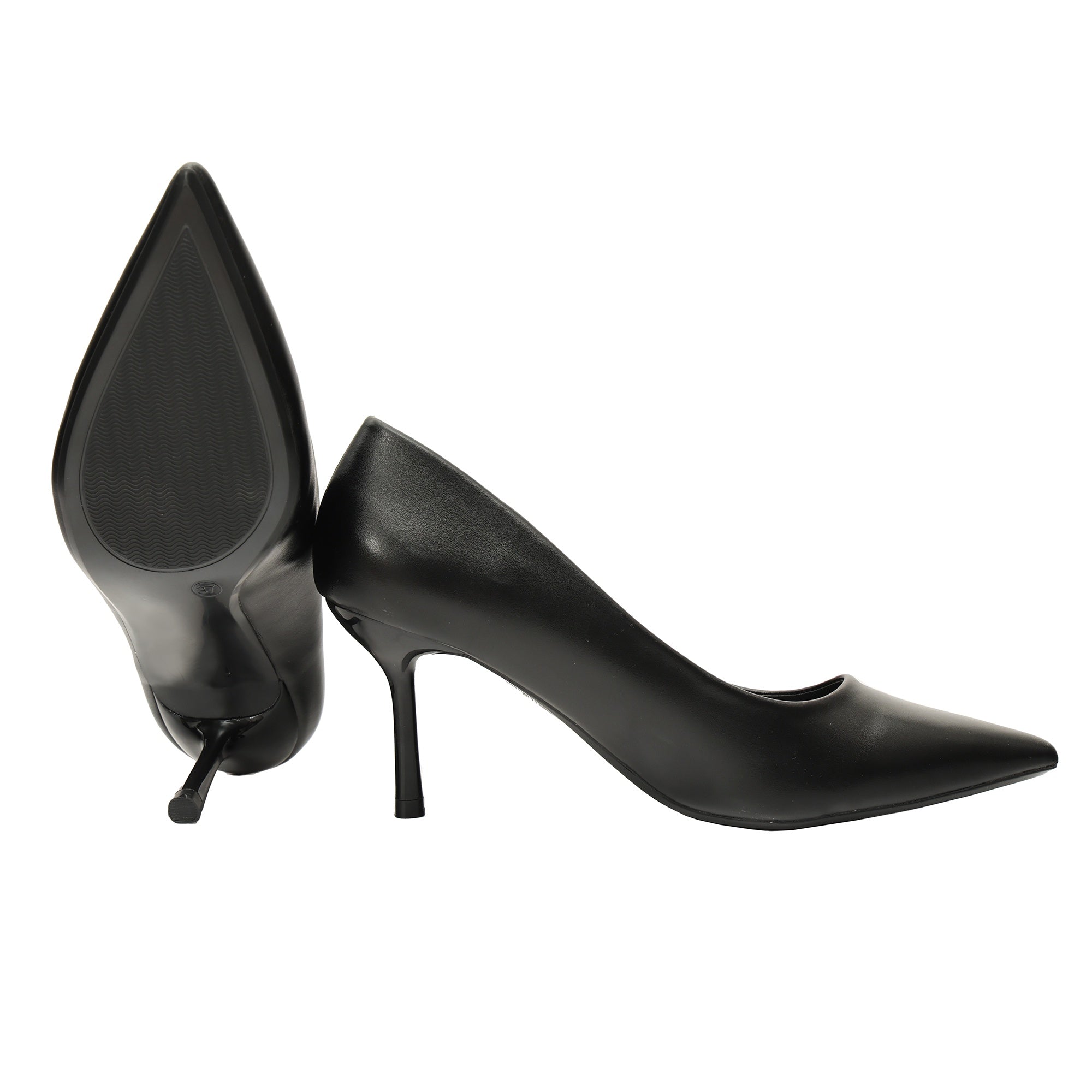 Decolletè in simil pelle Nero