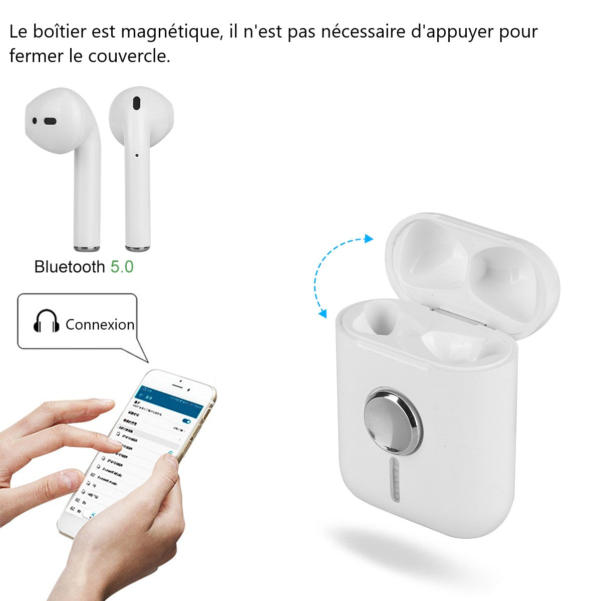 Senza Filtro E Findget Spinner Bluetooth Headphones - Bianco