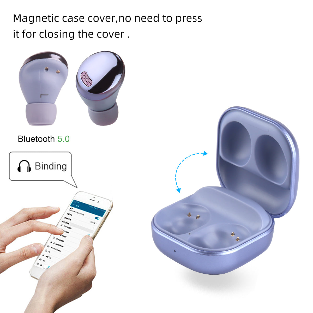 Auricolari Bluetooth Senza Fili - Viola