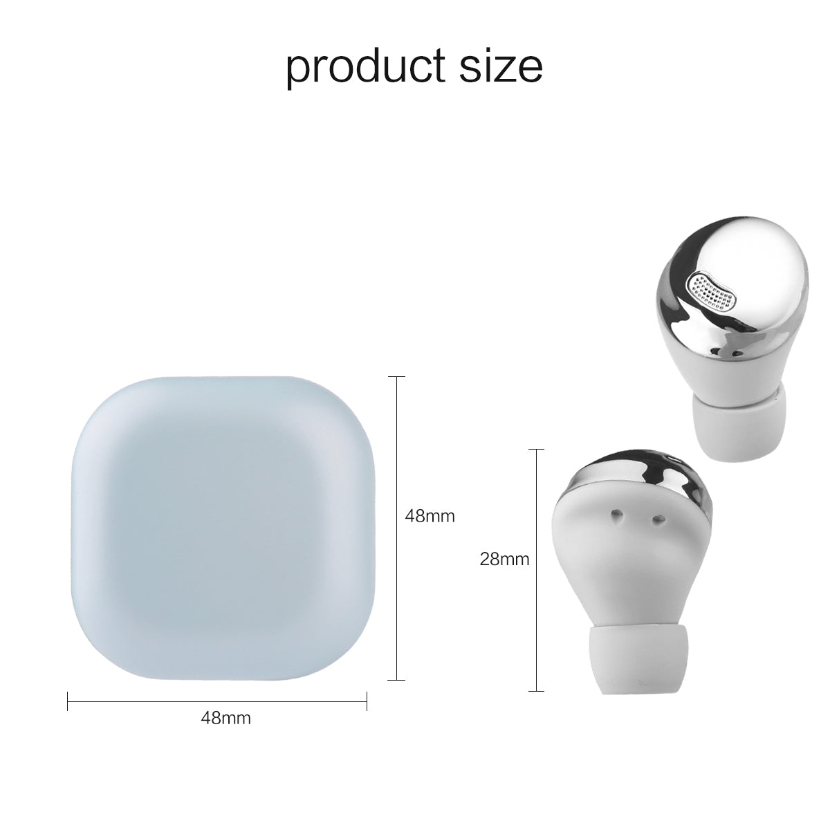 Auricolari Bluetooth Senza Fili - Argento