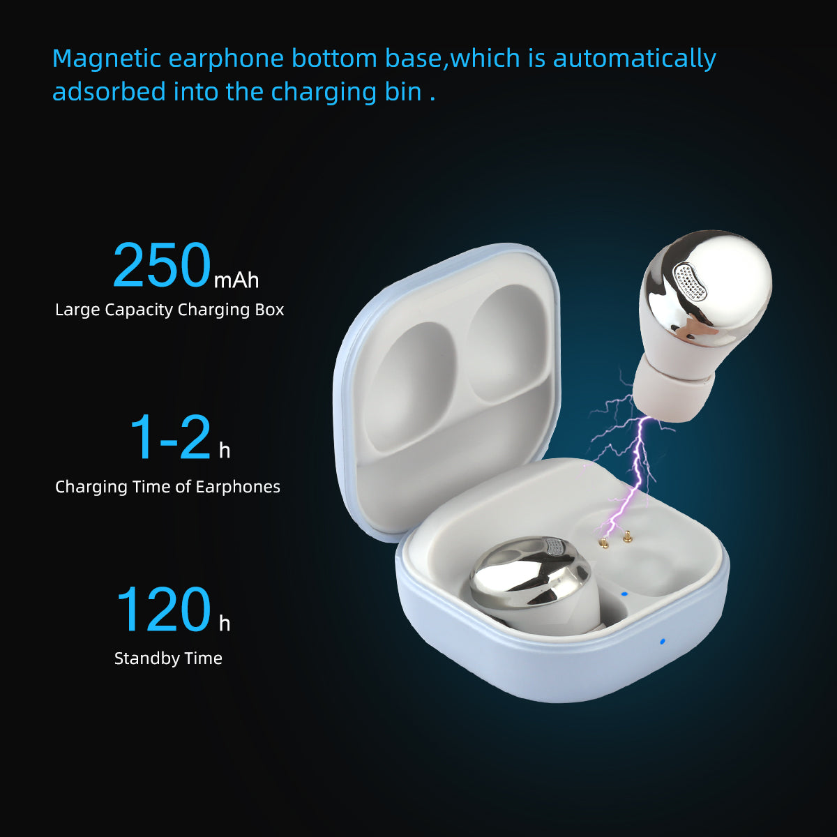 Auricolari Bluetooth Senza Fili - Argento