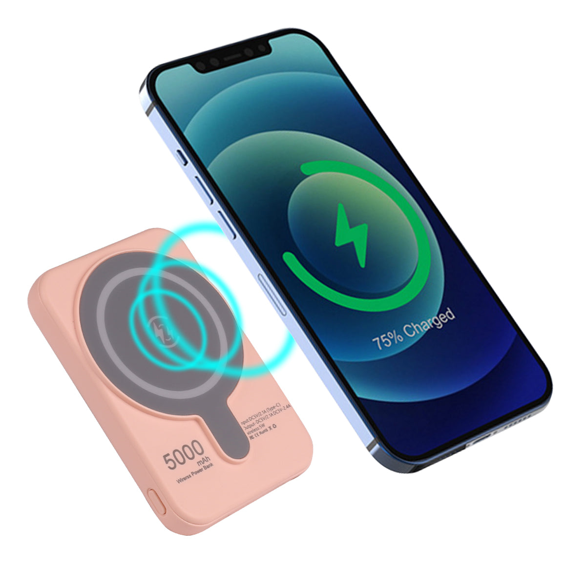 Batteria Esterna 5000 Mah Magsafe - Rosa