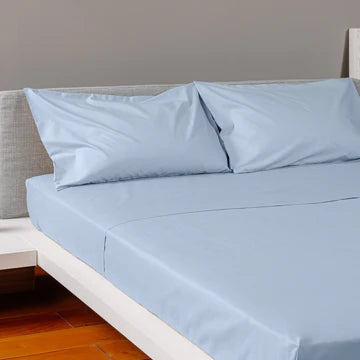 Lenzuolo sopra Cotone - Azzurro Fiordaliso