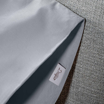 Completo Copripiumino Cotone - Grigio Perla
