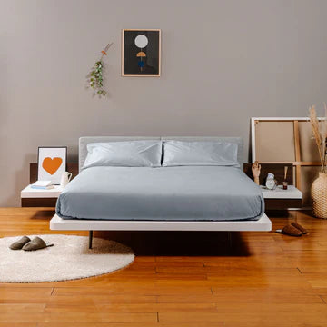 Completo Copripiumino Cotone - Grigio Perla