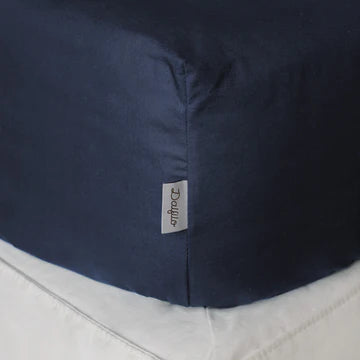 Lenzuolo sotto con angoli Cotone - Blu Notte
