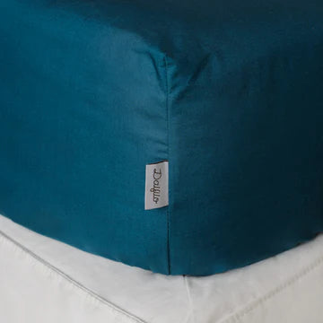 Completo All-in Percalle - Blu Petrolio