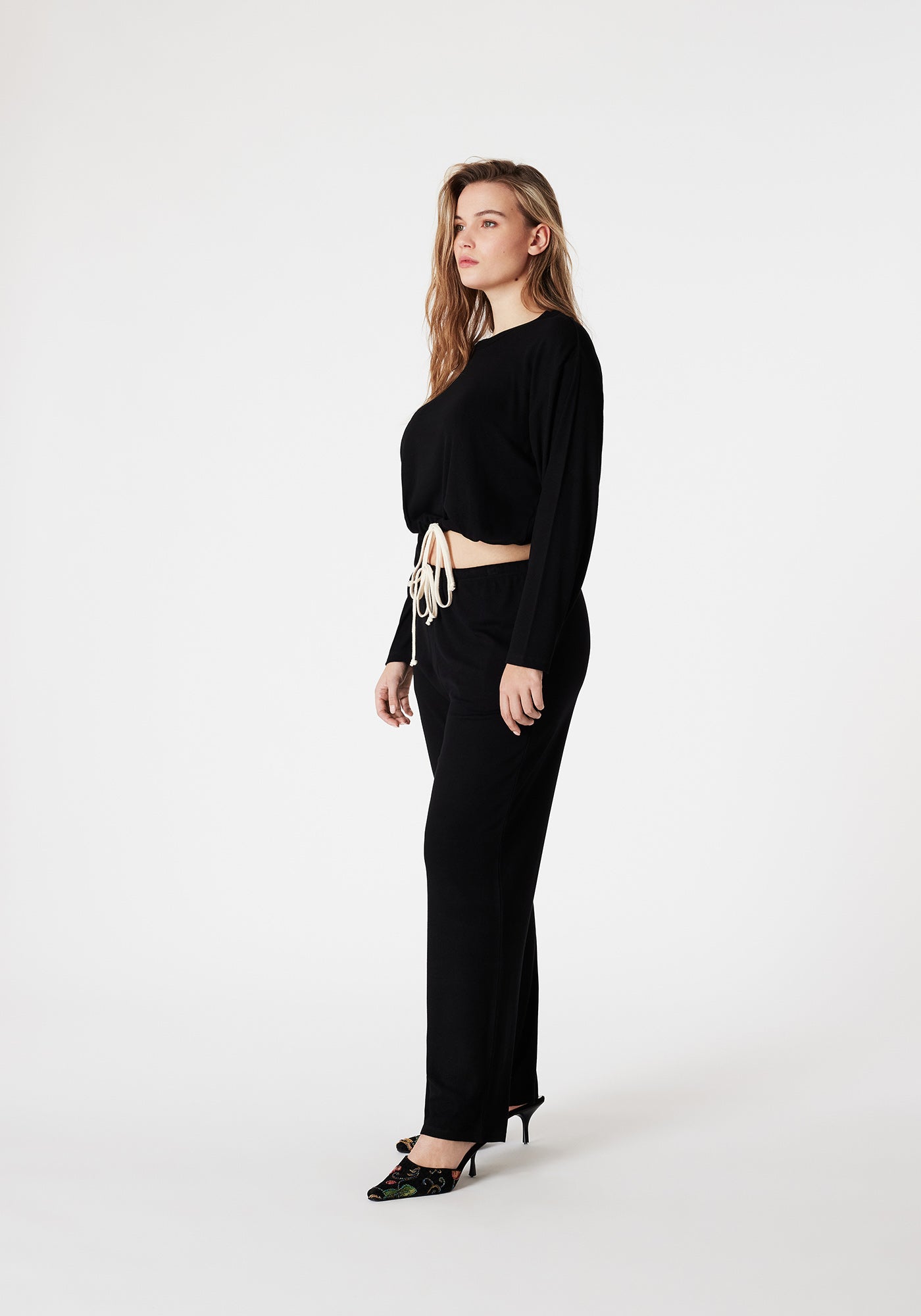 ELISE Noir Pantalon