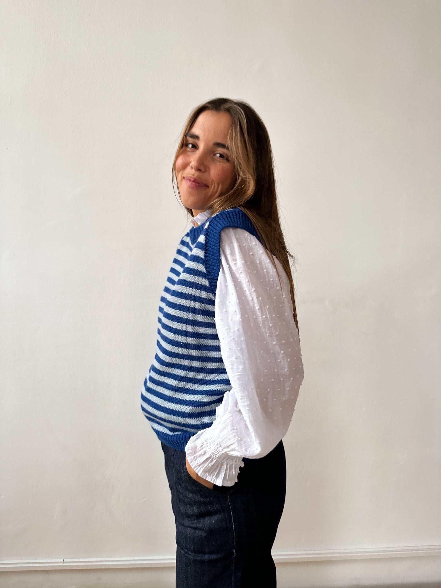 Gilet blu Aurora
