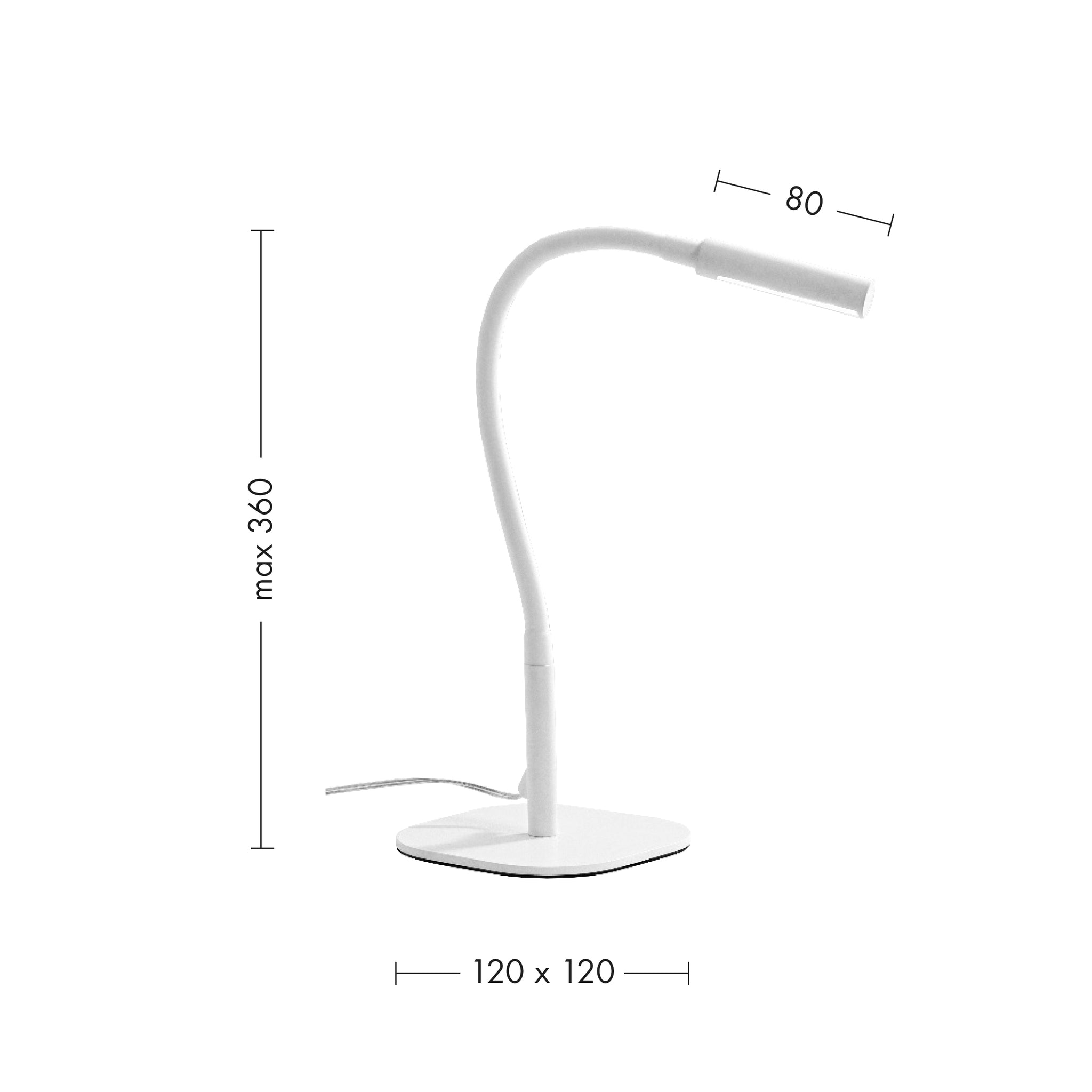 Lampada da tavolo Led Bianco FRINGE - Bianco Bianco