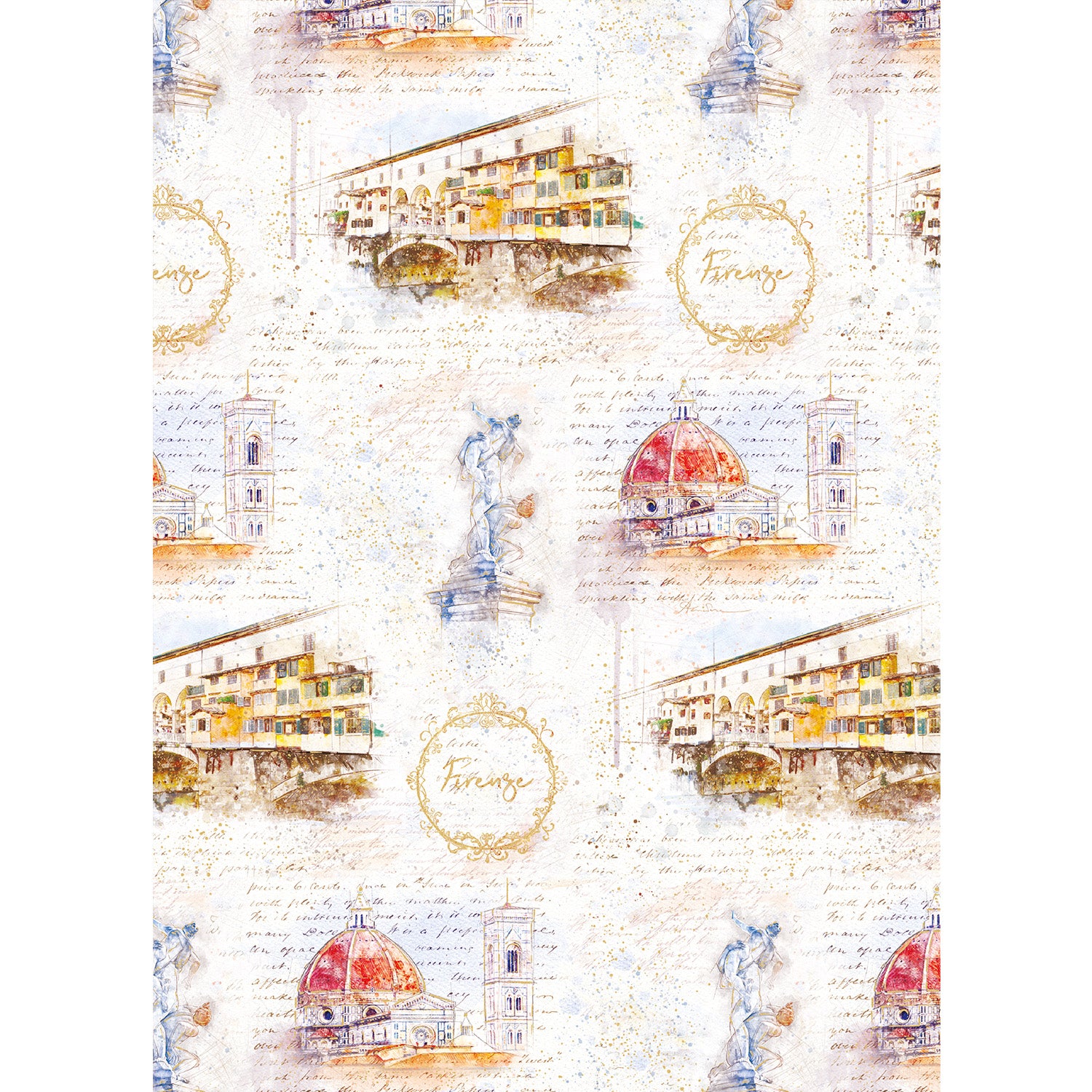 Set carta decorativa Prestige 5 fogli Venice