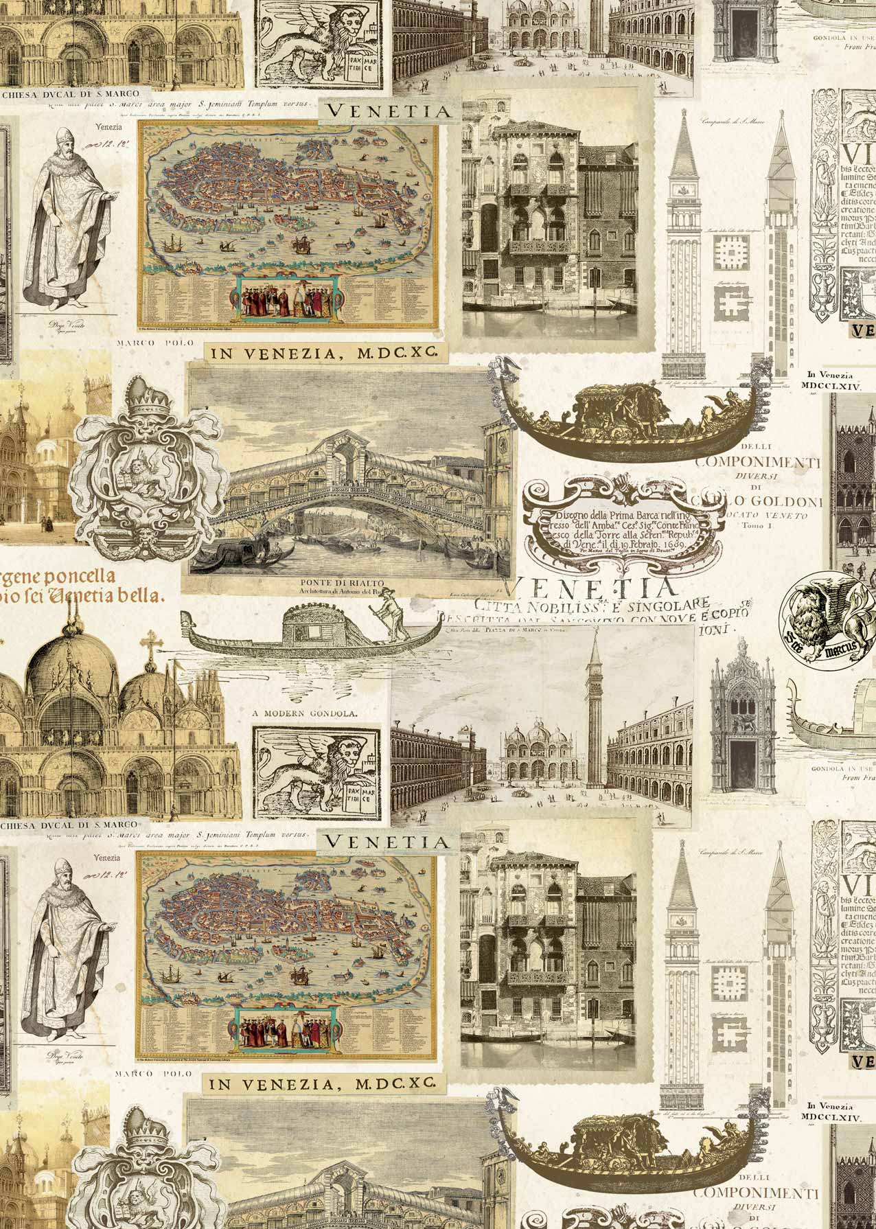 Set carta decorativa Prestige 5 fogli Italy