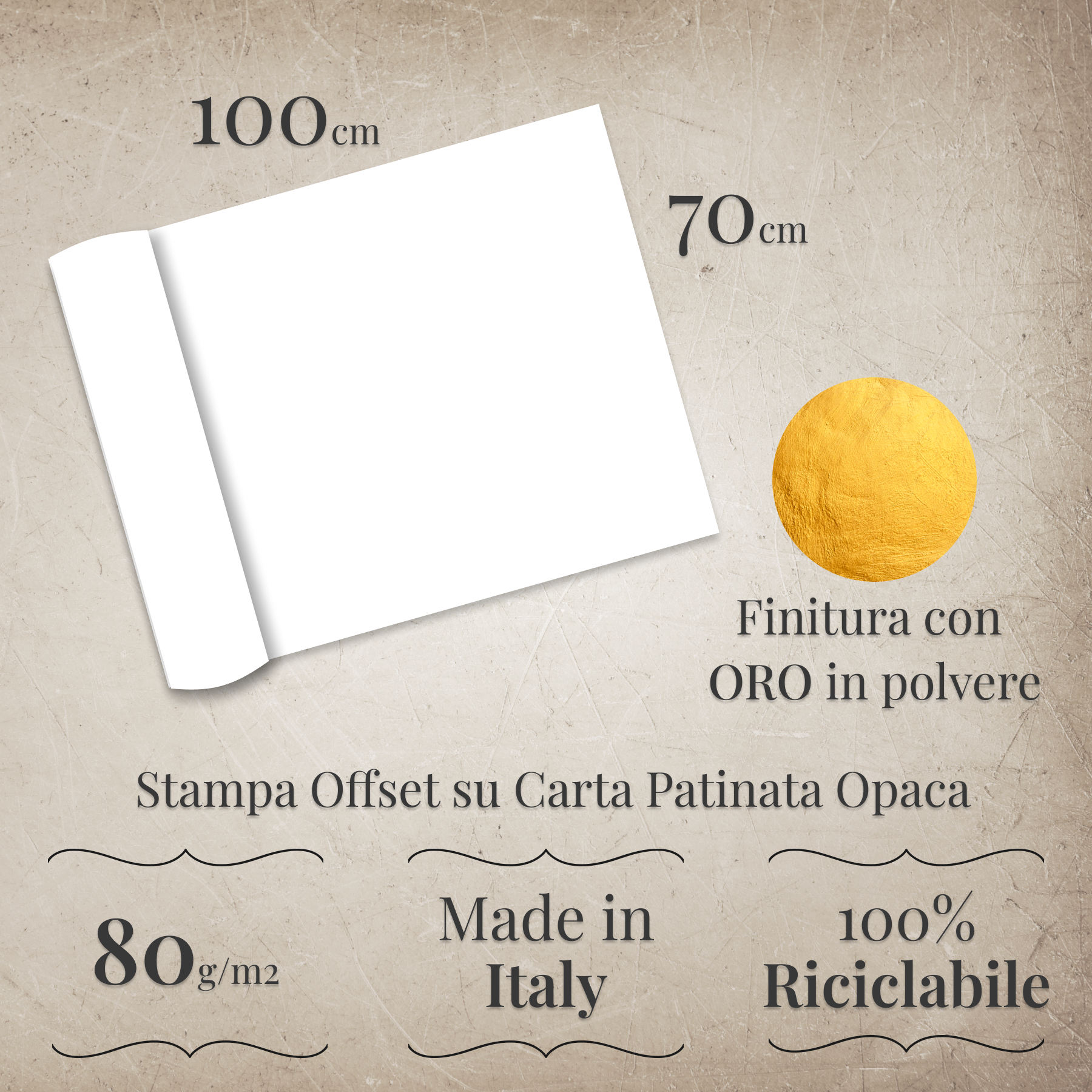 Set carta decorativa Prestige 5 fogli Italy