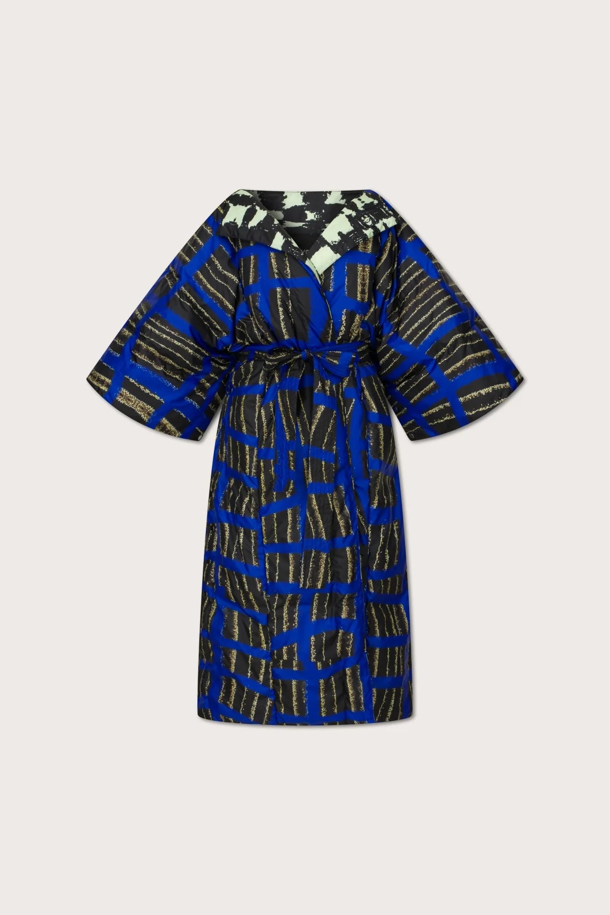 TERRA BLU SCACCHI MENTA A QUADRI