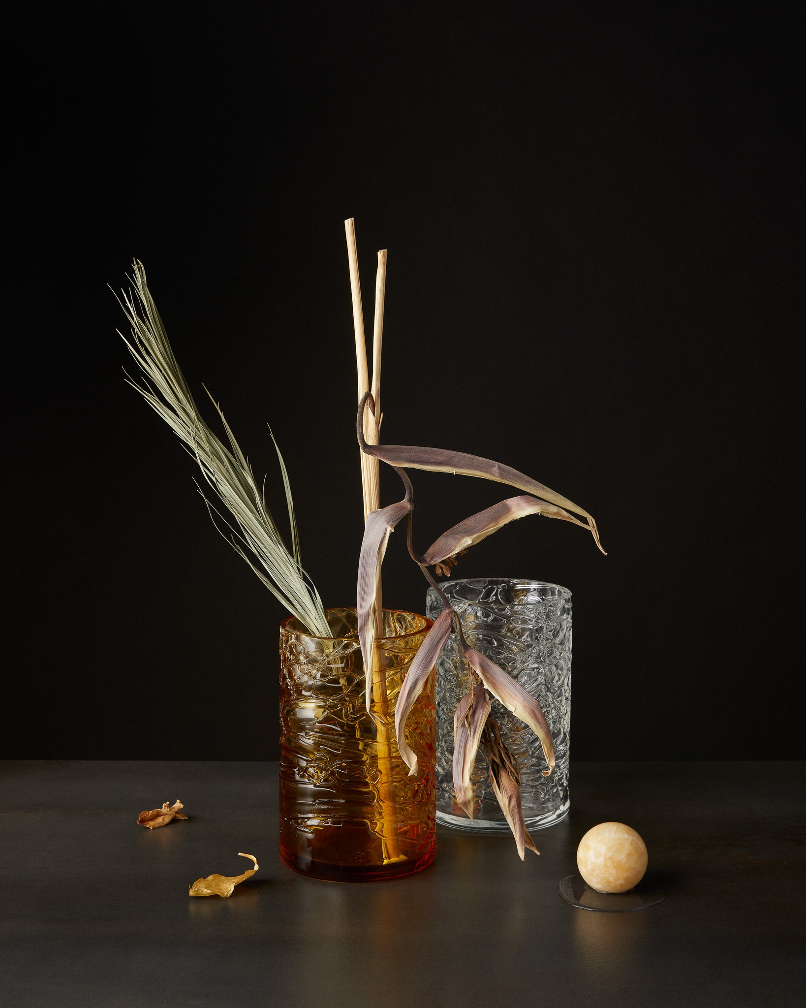 Vaso alto ambra