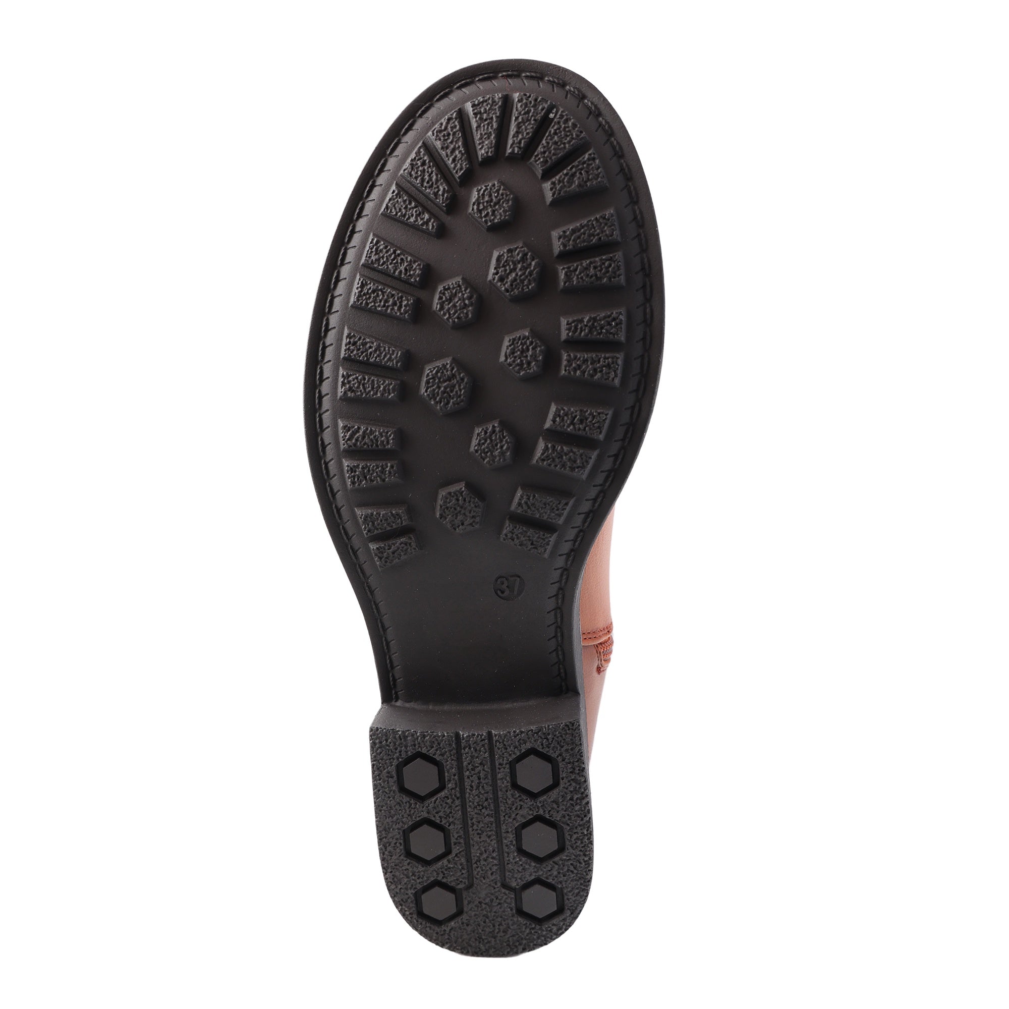 Stivali in simil pelle con fibbiette Cammello