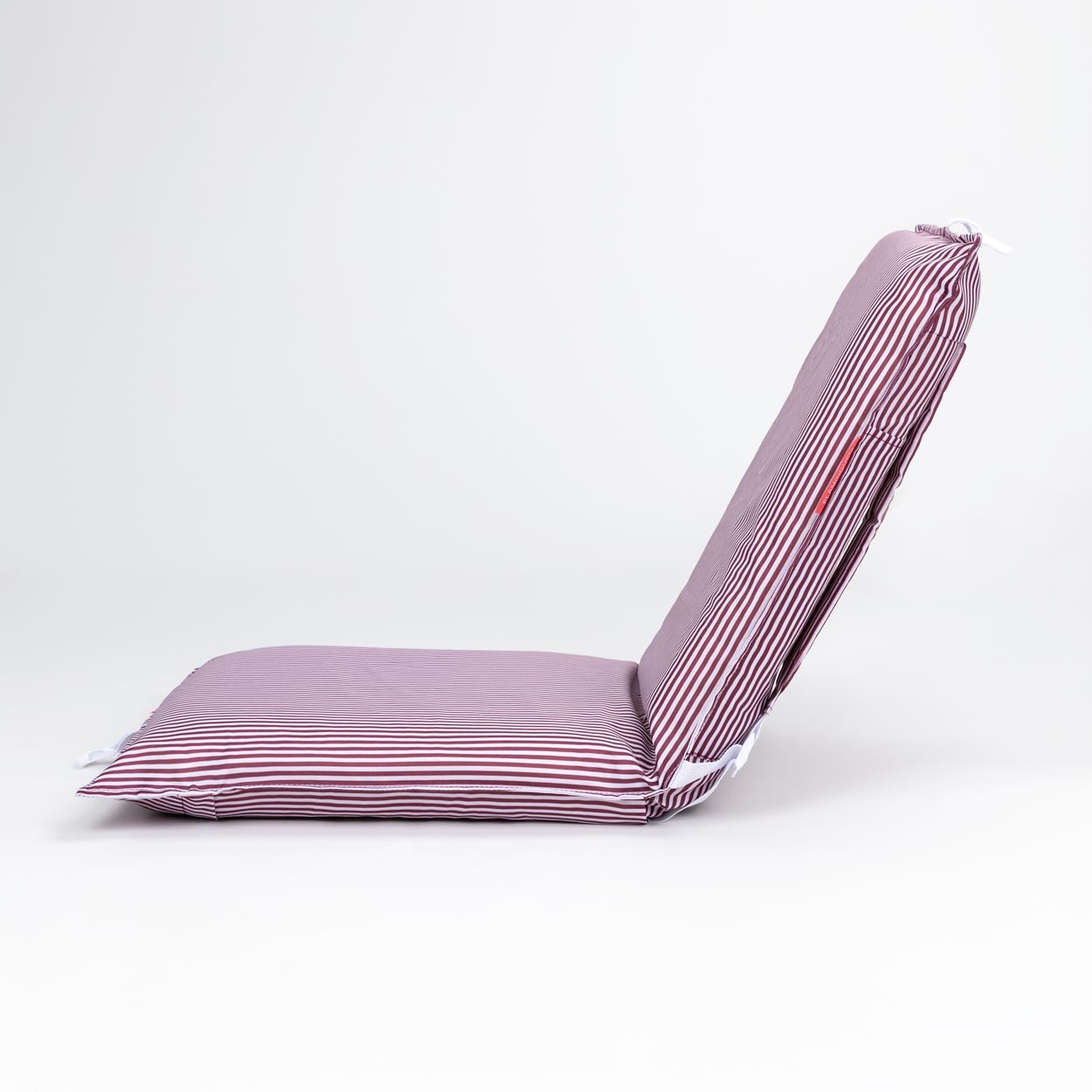 NELSON - Maroon Folding Beach Seat With 6 Positions - Flamingueo