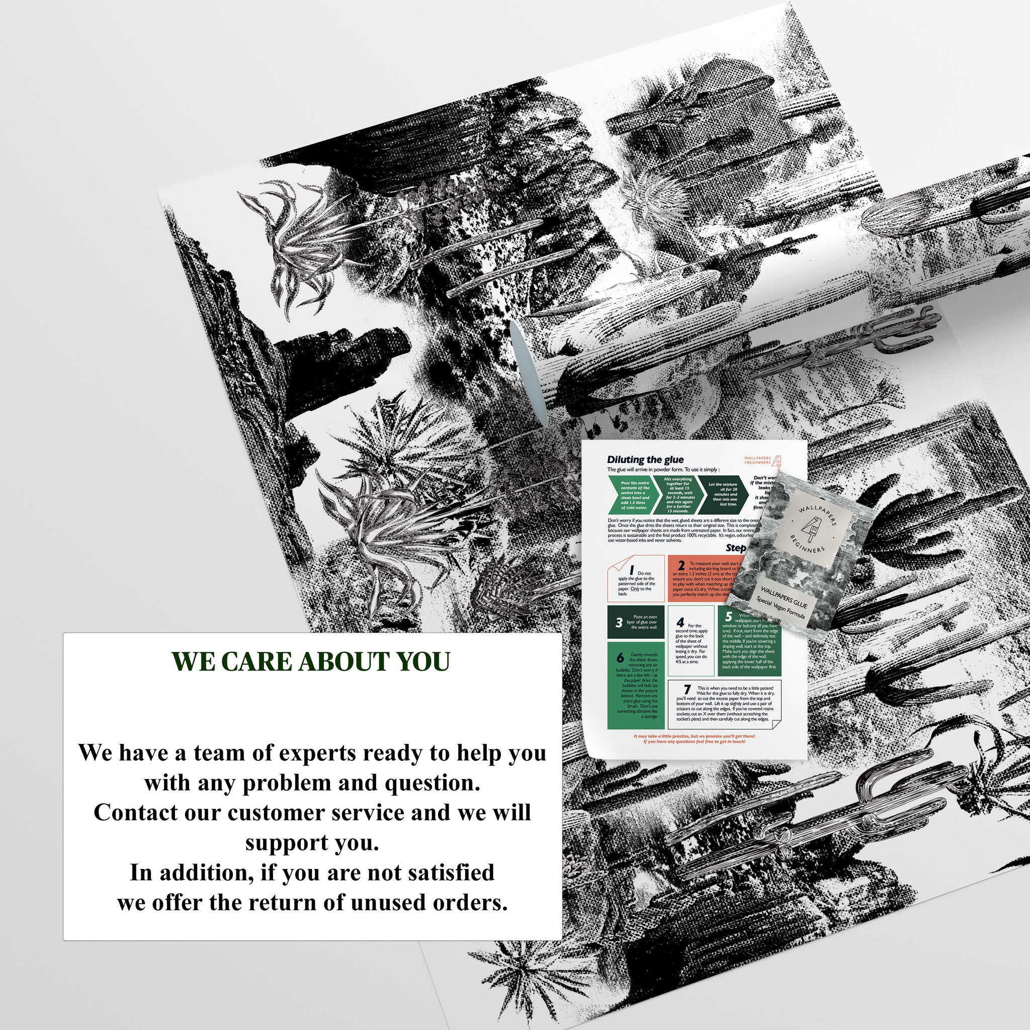 Carta da Parati Western per Rivestire Armadi e Pareti - 4 fogli - 2,80 mq