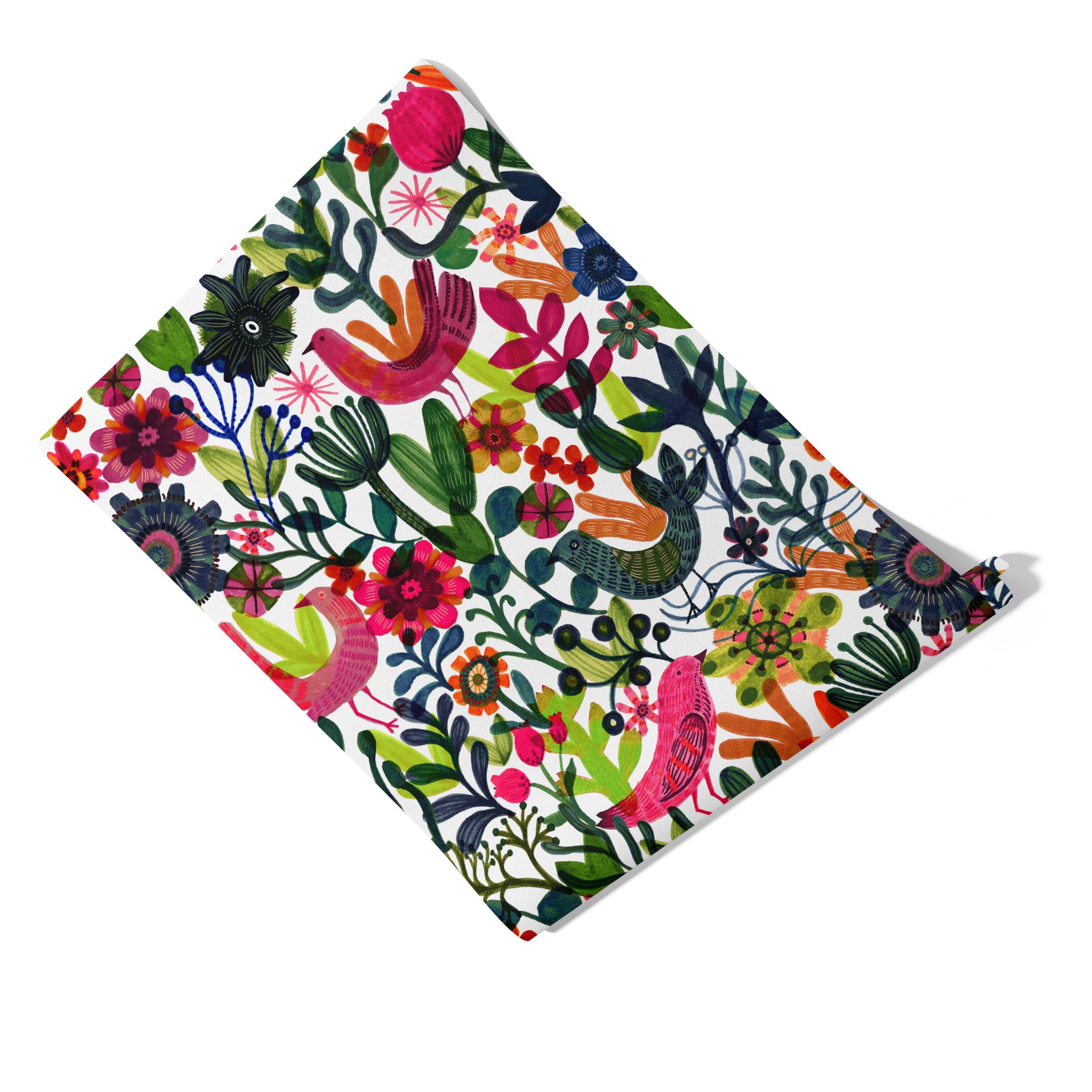 Carta da Parati con Motivo Floreale e Uccelli per Armadi e Cassetti - 4 fogli - 2,80 mq