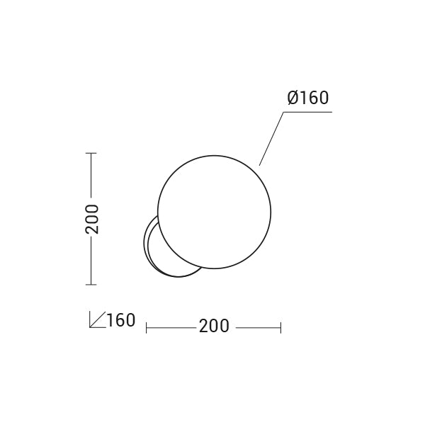 HOKO Lampada Da Parete Nero - Nero