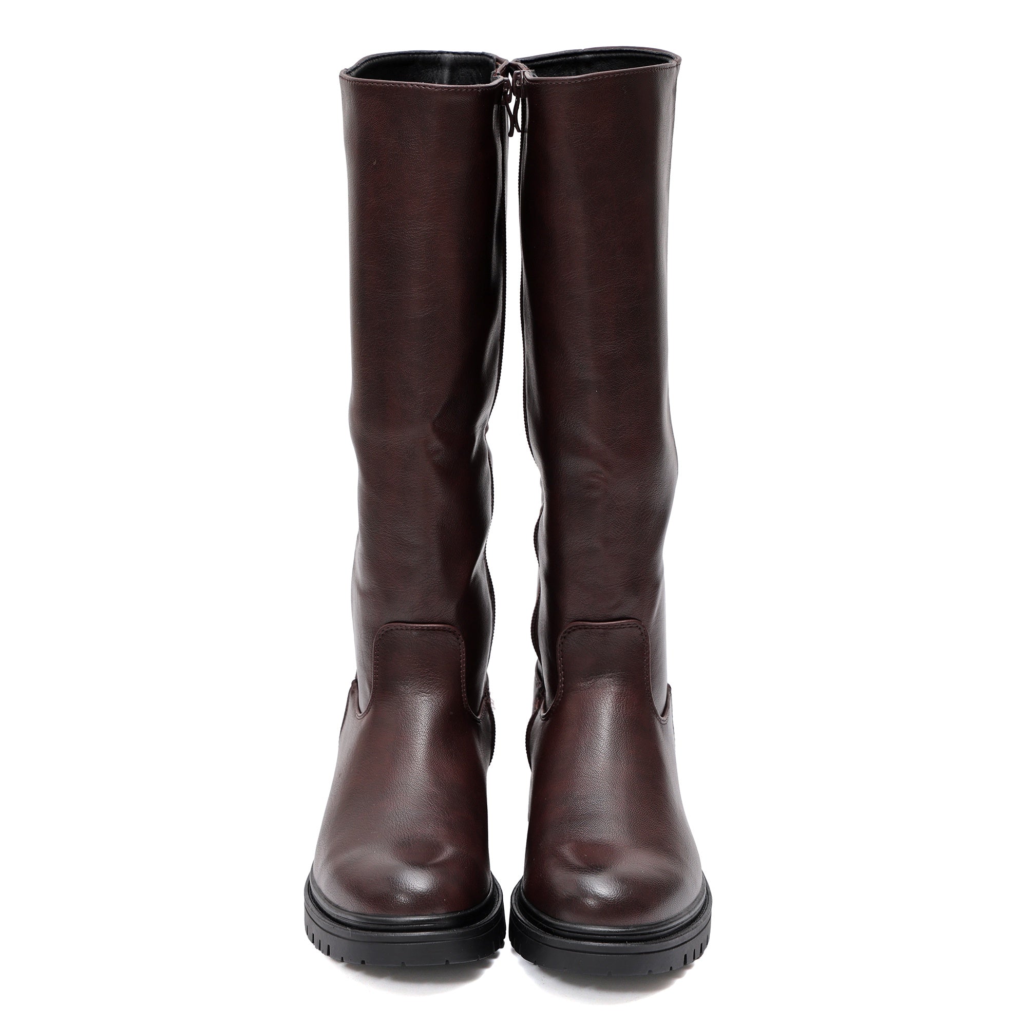 Stivale in simil pelle Bordeaux