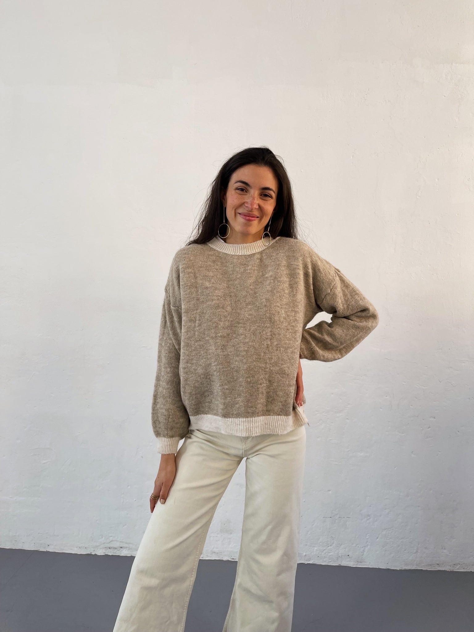 Maglione beige Sofia