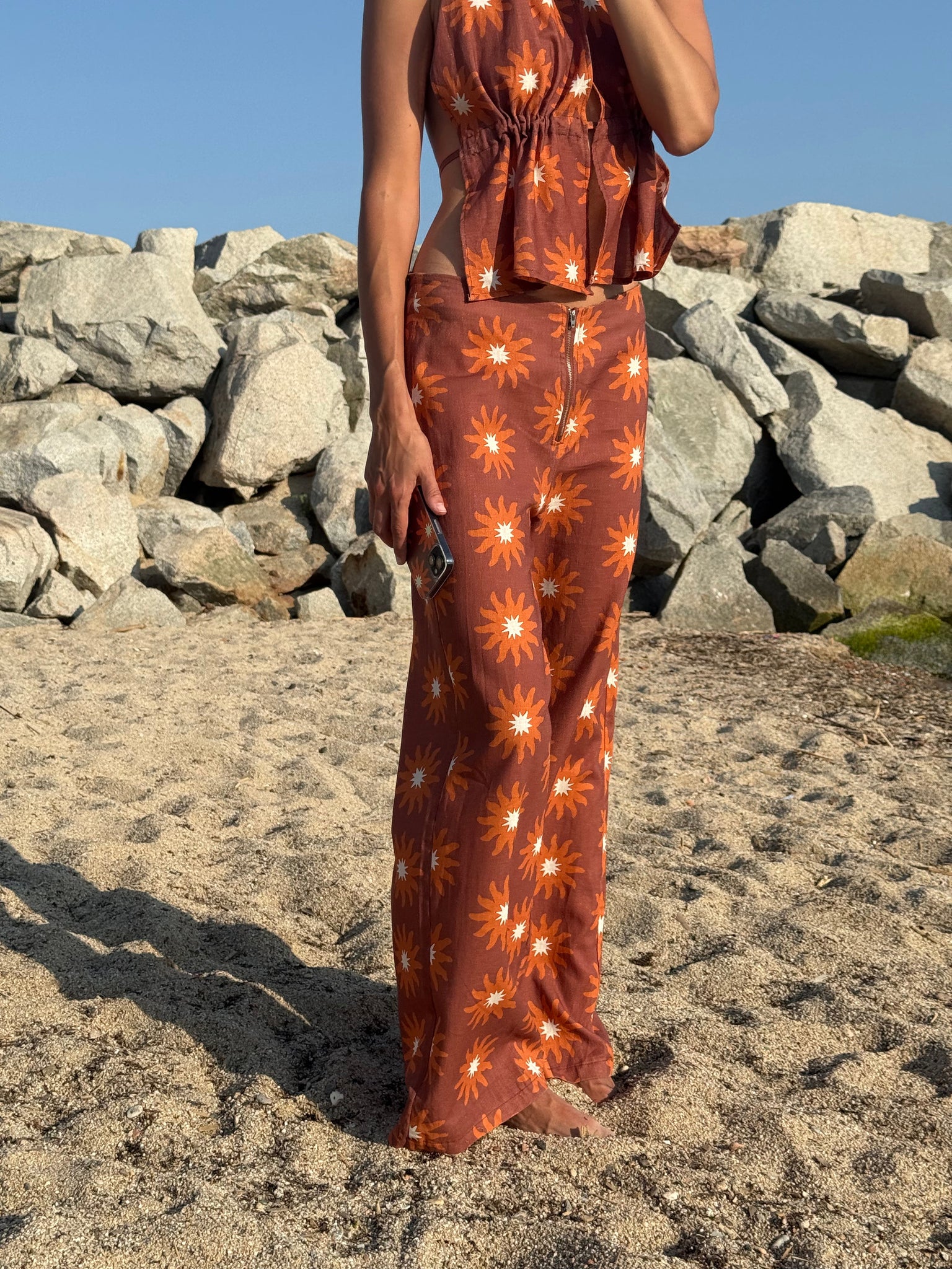 Pantaloni in lino Soleá