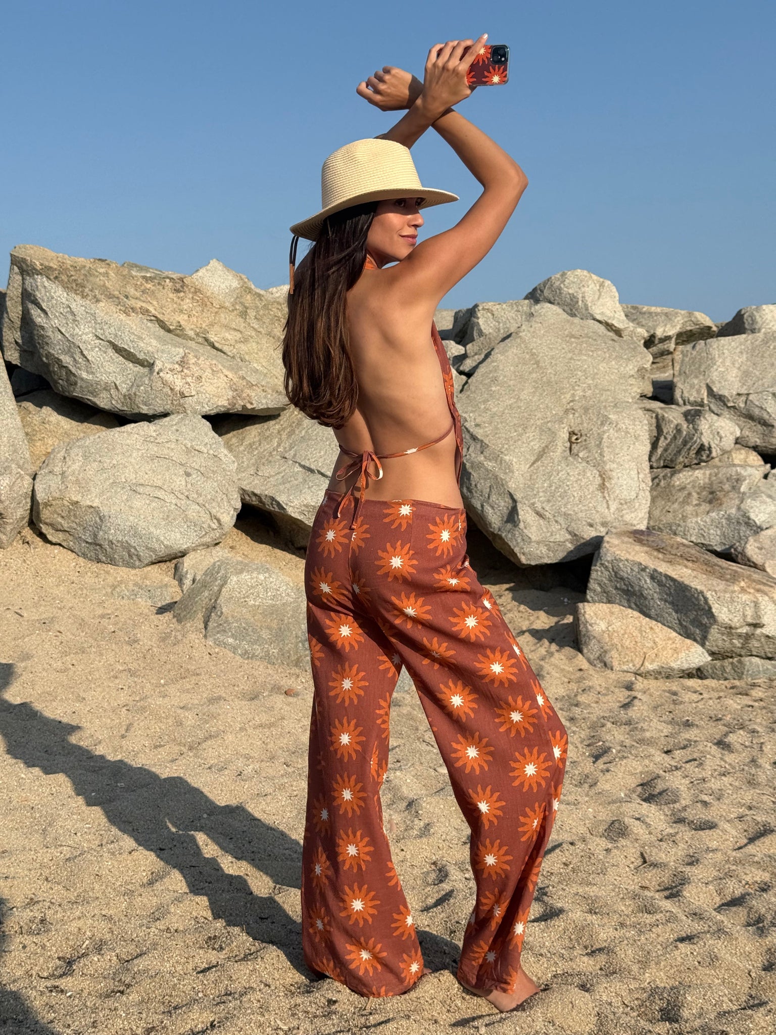 Pantaloni in lino Soleá