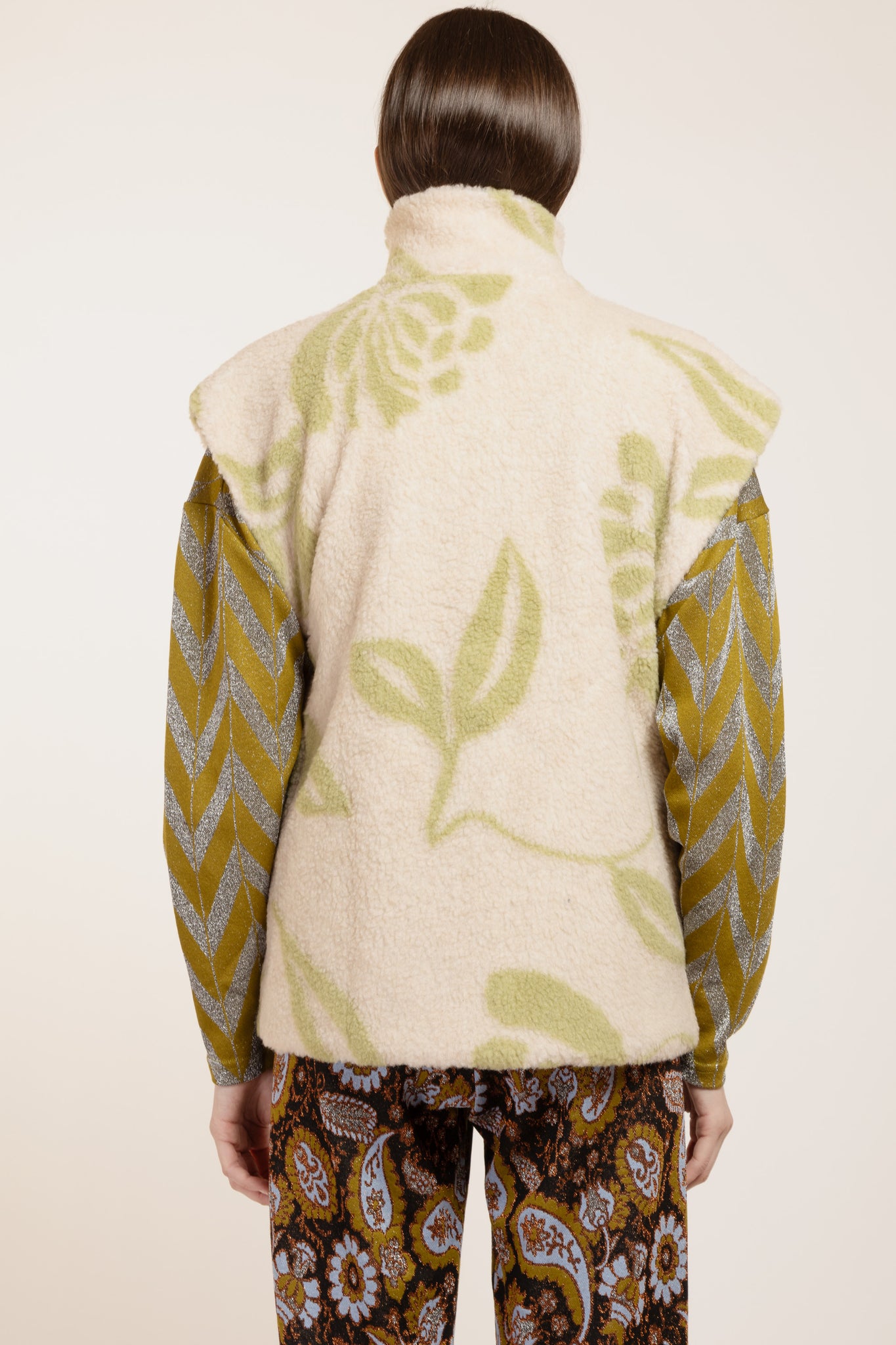 CORTINA TEDDY FLOWER MENTA/PANNA