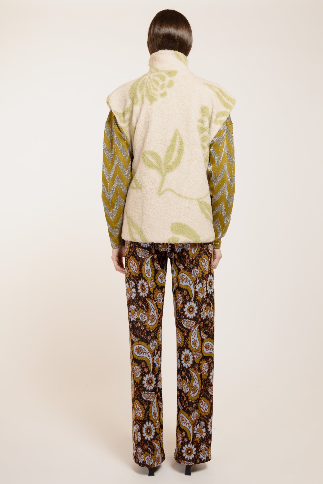 CORTINA TEDDY FLOWER MENTA/PANNA