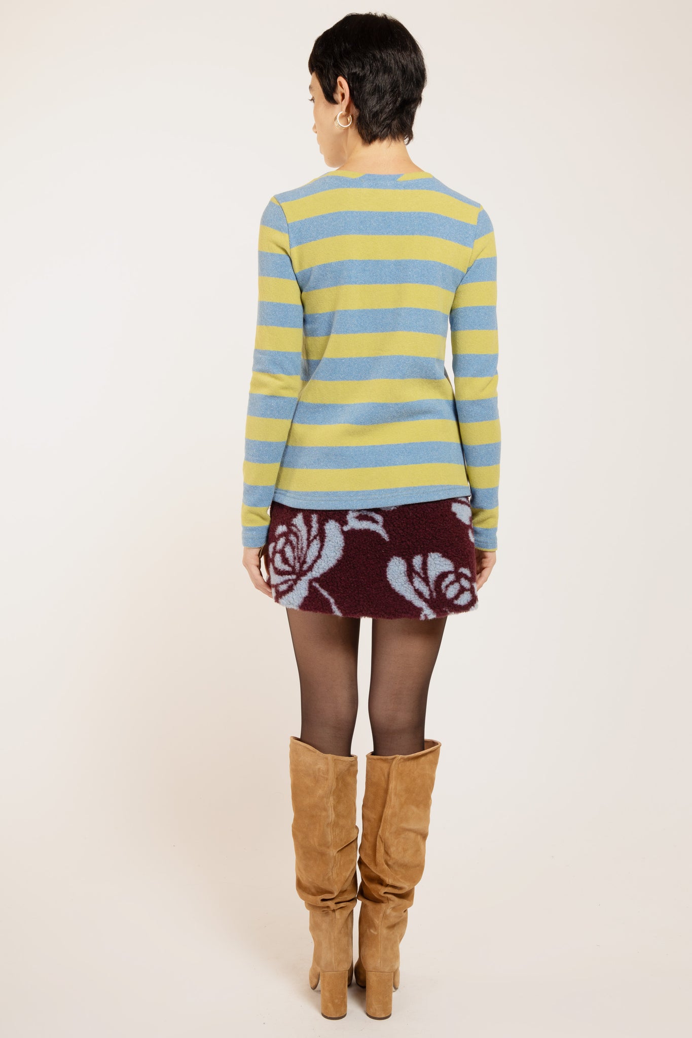 GINEVRA TEDDY FLOWER BORDEAUX/CELESTE