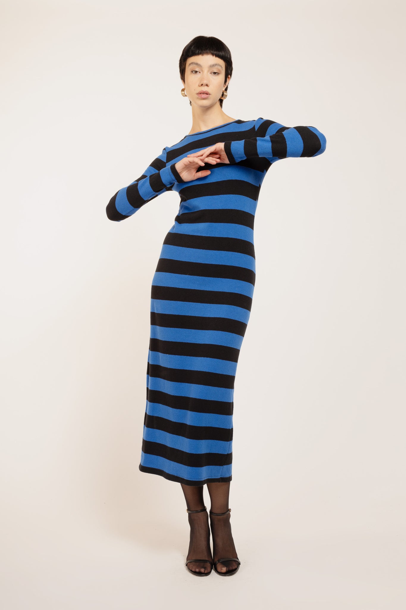 ANTIGUA STRIPES NERO/BLUETTE