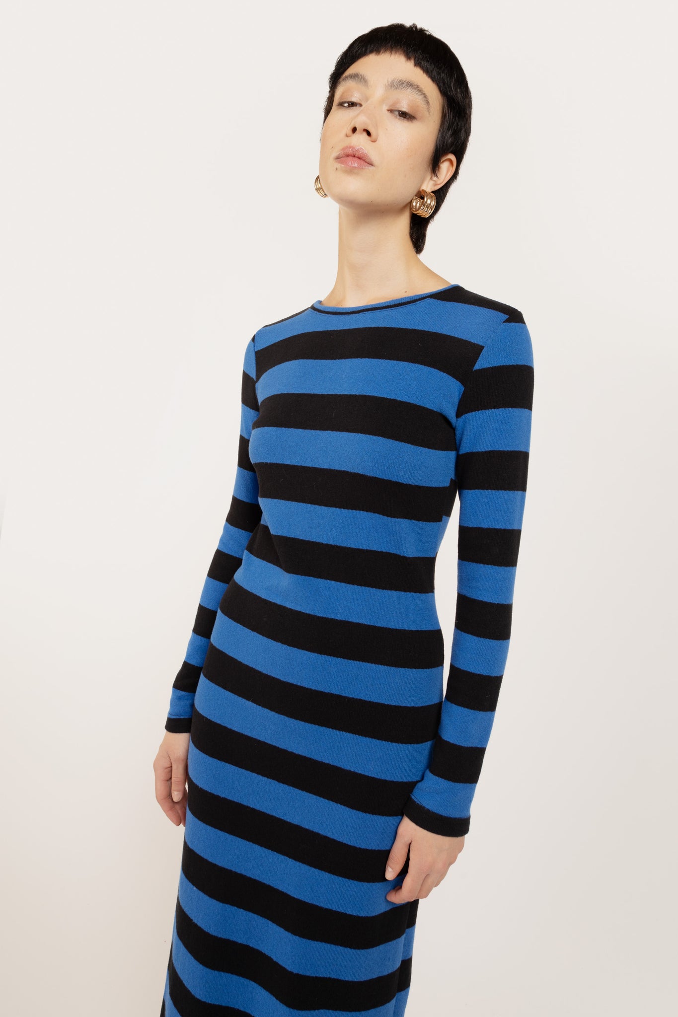 ANTIGUA STRIPES NERO/BLUETTE