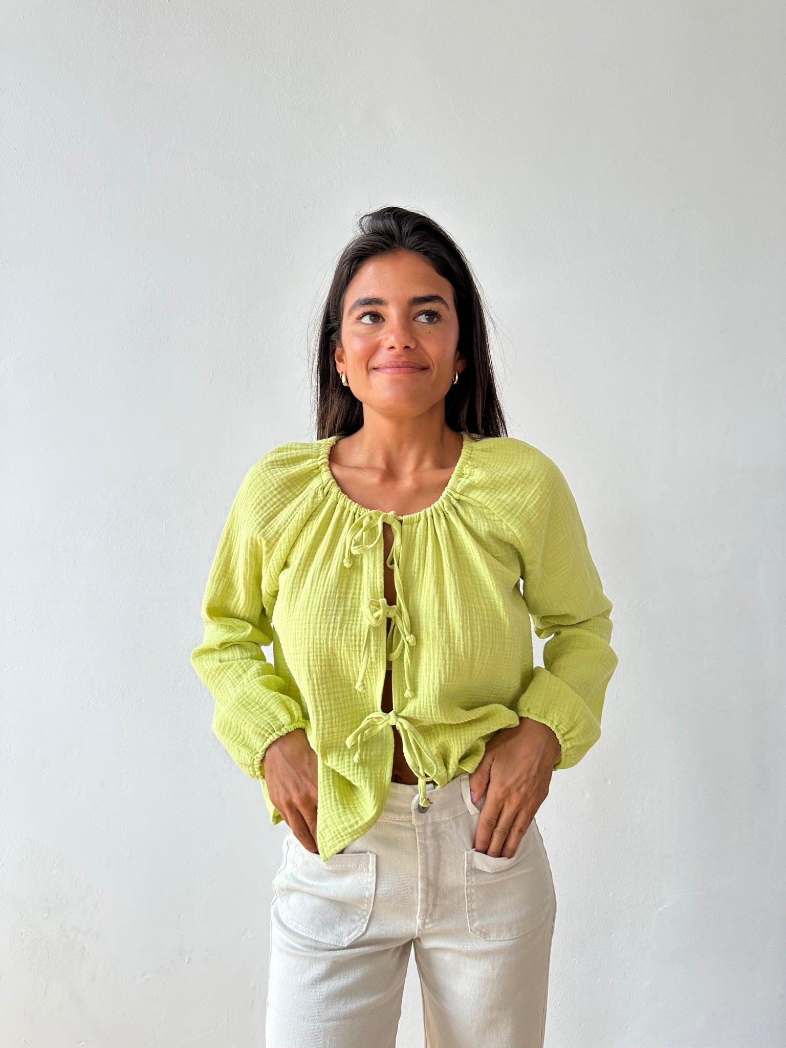 Camicetta Paula Avocado