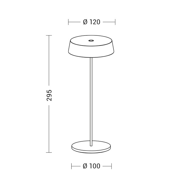 Lampada da tavolo INEMURI - Blu