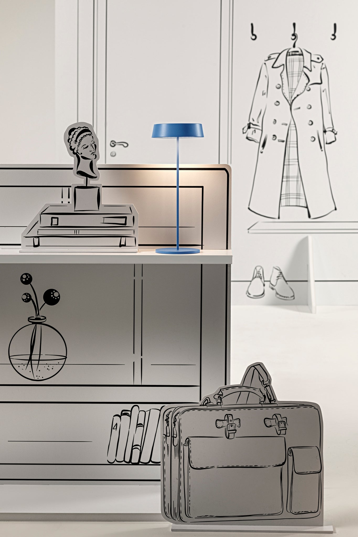 Lampada da tavolo INEMURI - Blu