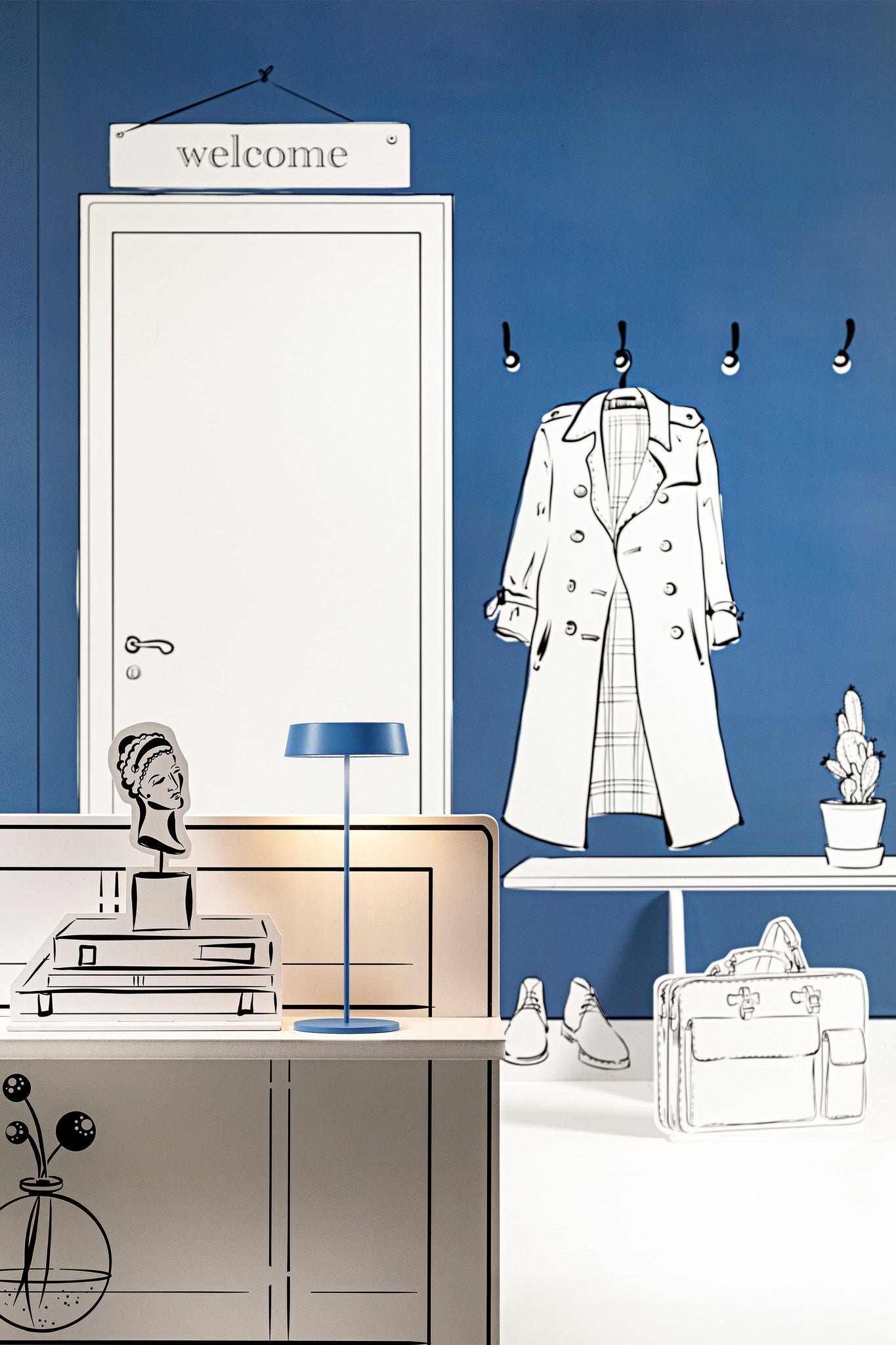 Lampada da tavolo INEMURI - Blu