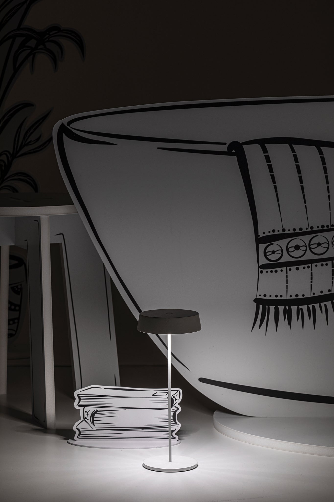 Lampada da tavolo INEMURI - Bianco