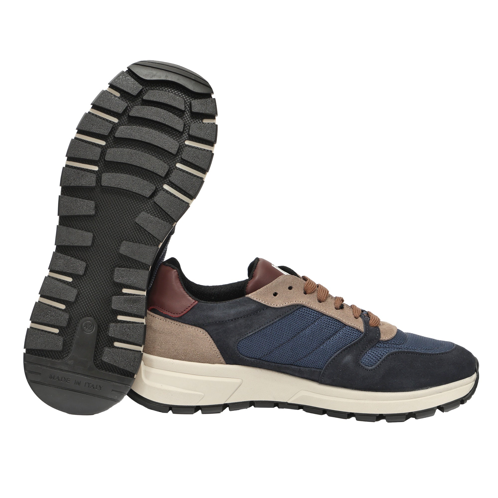 Sneakers in camoscio Blu