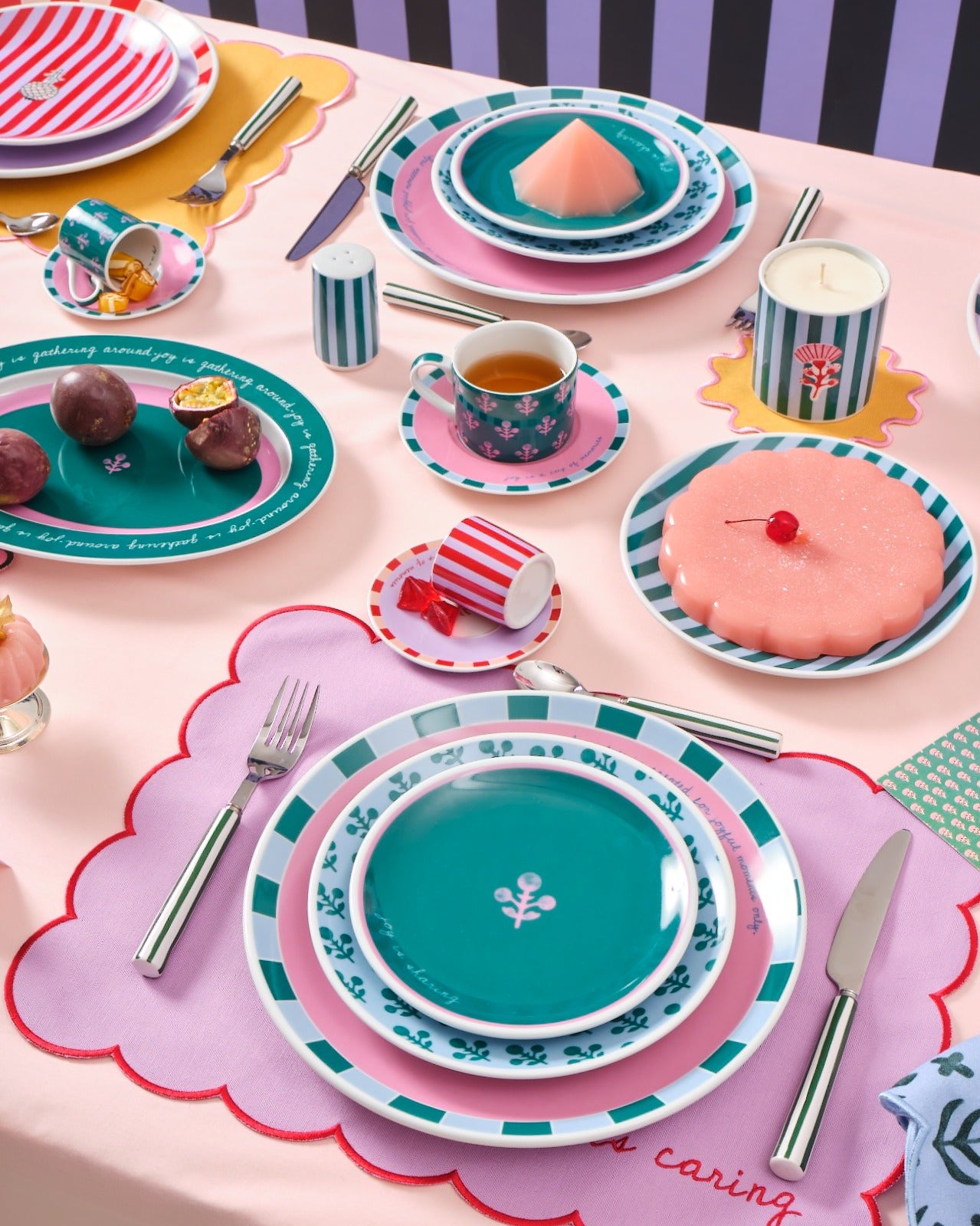 Piatto da dessert Joy Collection Nostalgia Stripes