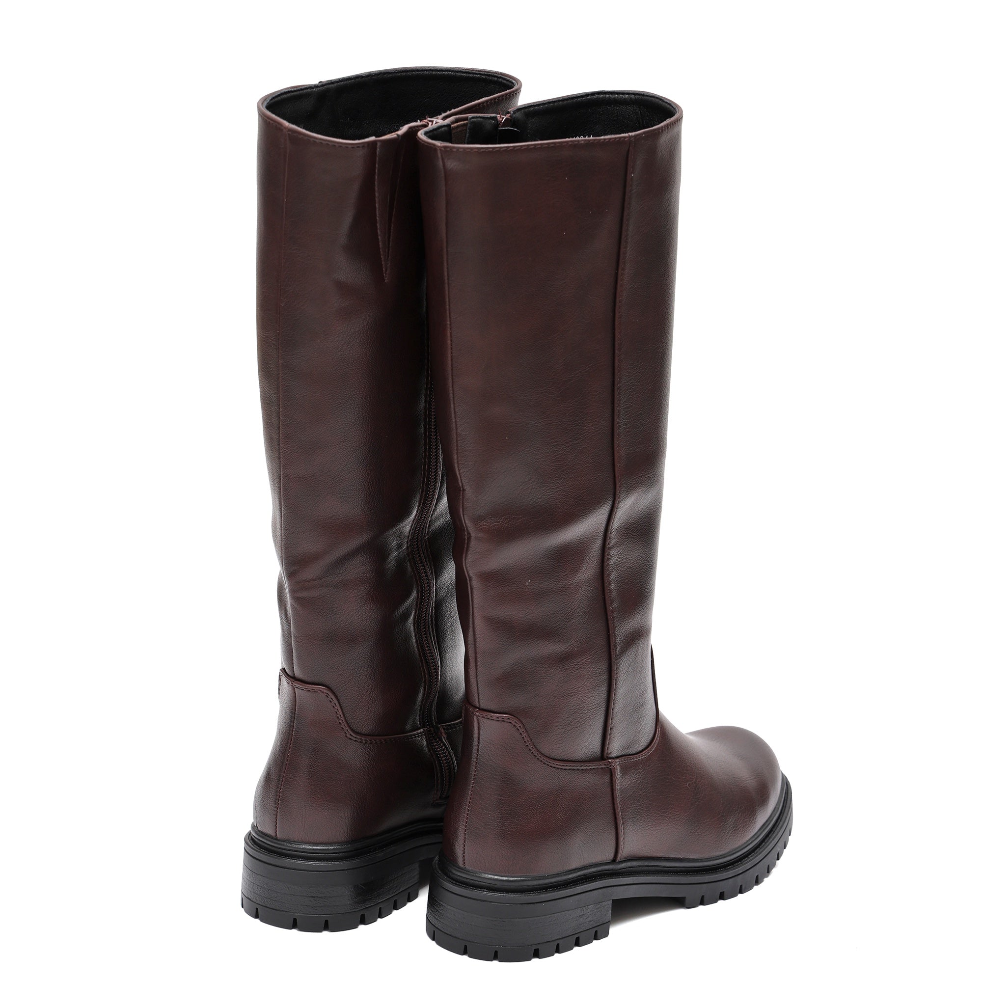 Stivale in simil pelle Bordeaux