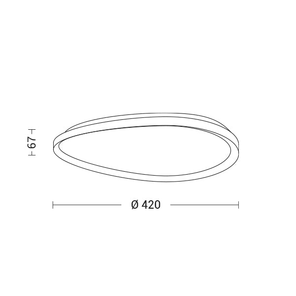 Plafoniera LOTUS - Bianco