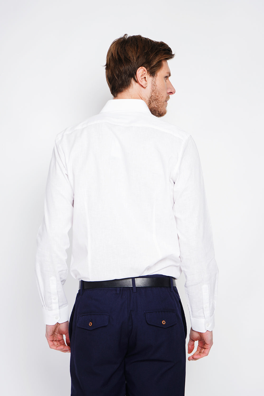 Camicia con collare italiano colore Bianco