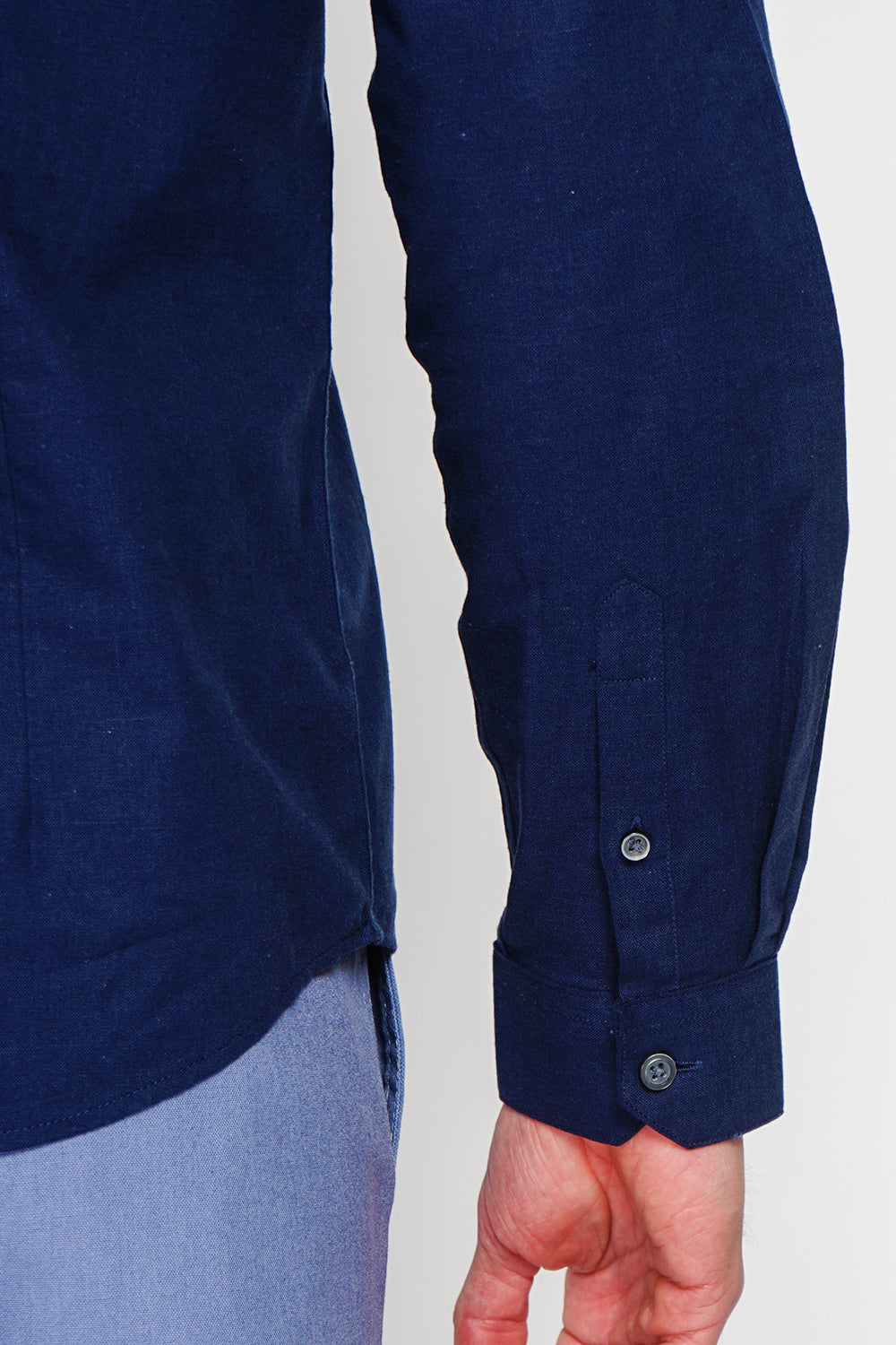 Camicia con collare italiano colore Blu Navy