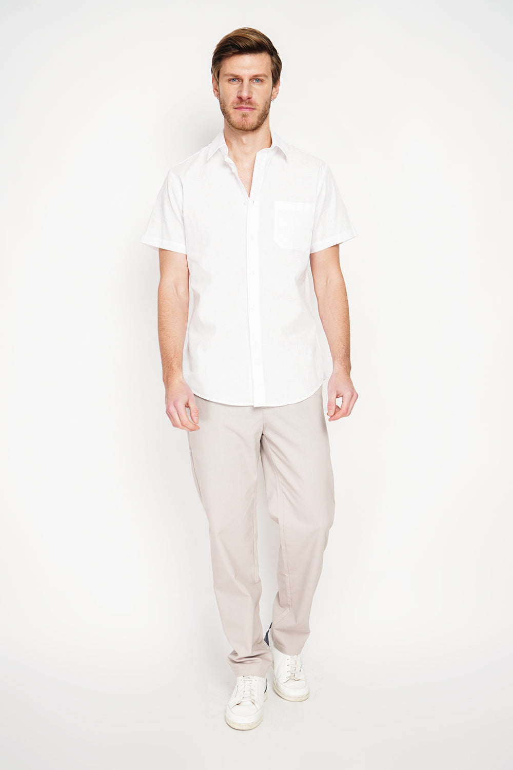 Camicia con tasca Bianco