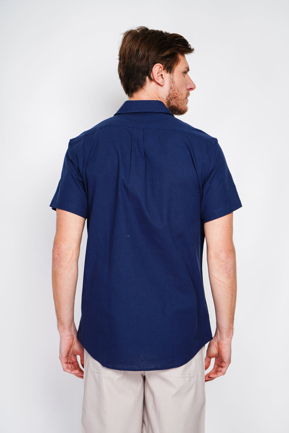 Camicia con tasca Blu Navy
